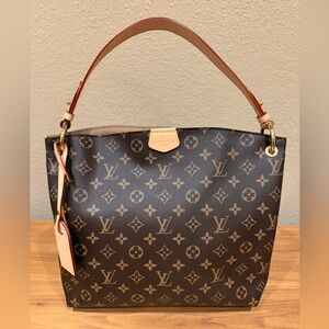 NEW! Louis Vuitton Graceful PM Beige